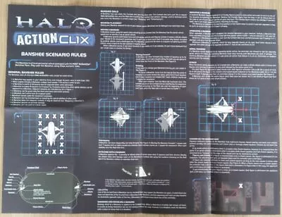 £1.45 • Buy 8) Halo Actionclix. V03 - BASIC GAME INSTRUCTIONS WITH BANSHEE SCENARIO RULES