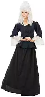 Martha Washington Colonial Woman Fancy Dress Up Halloween Adult Costume • $65.95