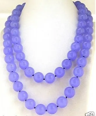 NEW 10mm Charm Necklace Round Lavender Alexandrite Gemstone Beads 48   • $14.99
