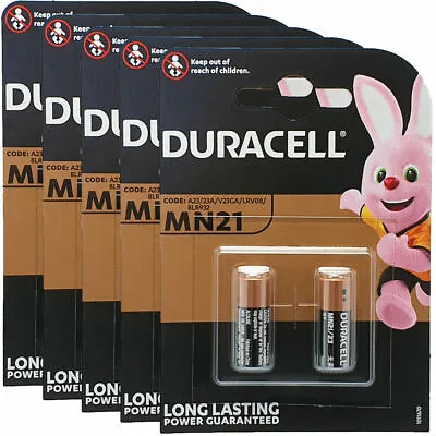 10 X Duracell MN21 A23 23A 12V Alkaline Batteries Good Quality Product • £9.70