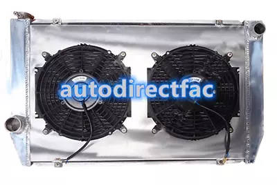 Aluminum Radiator + Shroud + Fans For Ford FALCON V8 6CYL XC XD XE XF Manual MT • $280