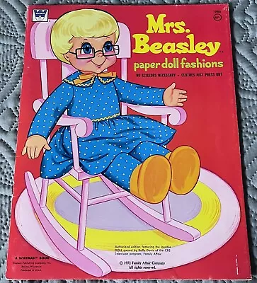 Mrs Beasley Paper Doll Fashions Family Affair TV Vintage Whitman 1972 Unused • $6.95