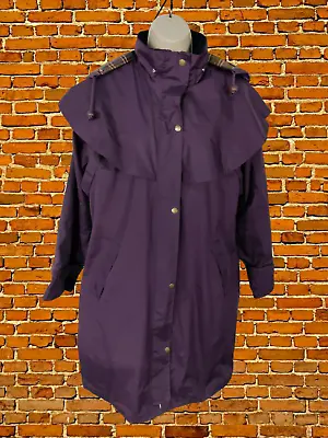 Womens Target Dry Size 12 Purple Waterproof Riding Horse Equestrian Jacket Coat • £24.99