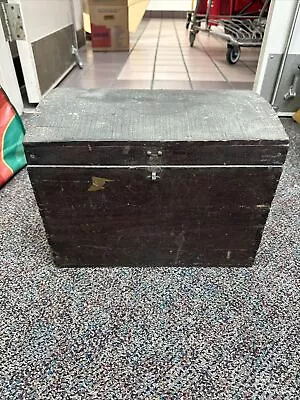 Antique Trunk Dome Top Wood Steamer Interior Tray 12   Doll Size Original 19th • $19.99