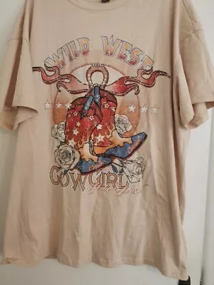 Wild West T Shirt Cowgirl  • £3