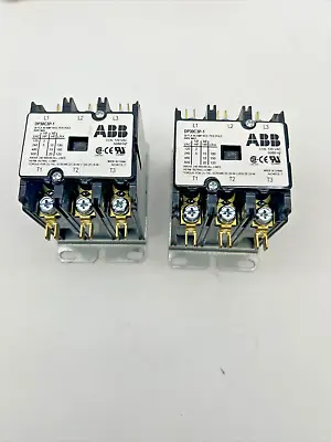 ABB DP30C3P-1 Definite Purpose Contactor DP30C3P1 3 Pole 30 AMP 120 VAC Lot Of 2 • $69.99