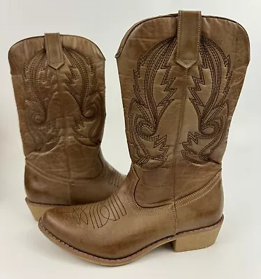 NEW Coconuts By Matisse Gaucho Cowboy Boot Sz 6M Tan Women’s • $29.90