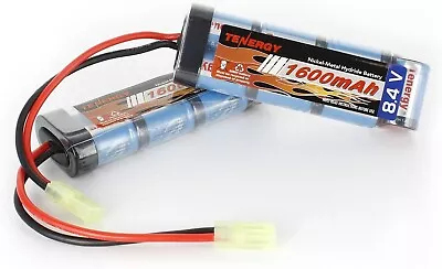 Tenergy 2 Pack 8.4V 1600mAh NiMH Airsoft Battery With Mini Tamiya Connector • $33.99