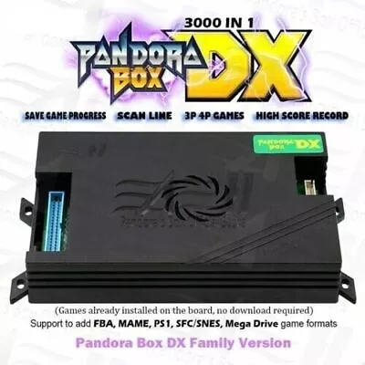 3D Pandora Box Dx 2567 In 1retro Arcade Machine Pcb Home Version 3p 4p Games • £57.60