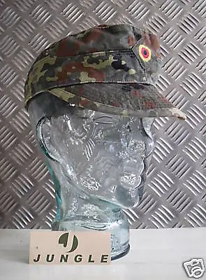 Genuine German Army Flectarn Camouflage Peak Baseball Cap / Hat - Size 59cms • £5.94