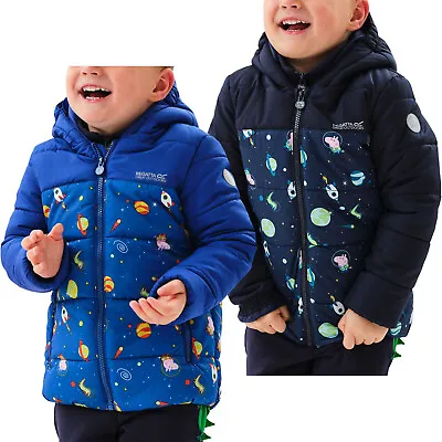 £15.26 • Buy Regatta Boys Peppa Pig Outdoor Warm Winter Hooded Insulated Jacket Coat