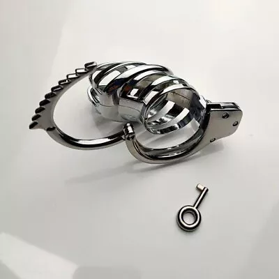 Adjustable Stainless Steel Ring Male Chastity Cage Metal Chastity Lock USA USA • $24.19