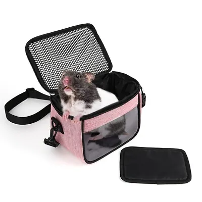 Small Pet Carrier Bag Hamster Guinea Pig Rat Rabbit Carrier Backpack Portable UK • £14