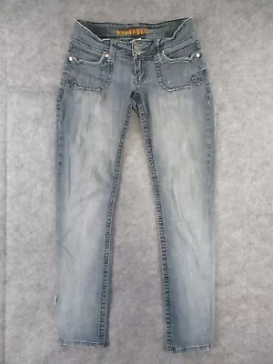 Hydraulic Jeans Womens 3 Or 4 Blue Denim Slim Straight Low Rise Retro 28x32 • $16.10