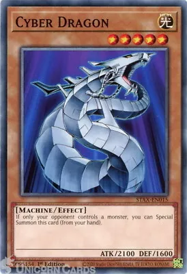 STAX-EN015 Cyber Dragon :: Common 1st Edition YuGiOh Card • £0.99