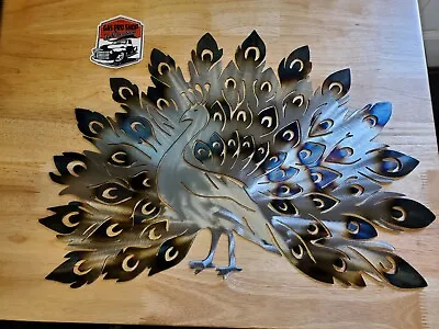Peacock Metal Wall Art Plasma Cut Home Decor Gift Idea  • $72.99