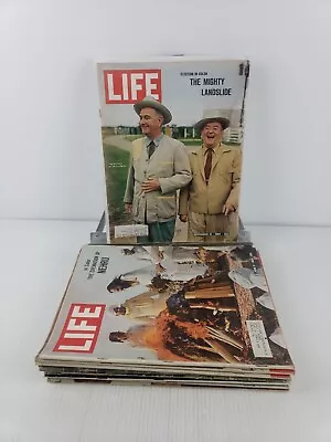 Lot Of 12 Life Magazines 1959-1964; Congo LBJ Olympics Goldwater Nehru Cuba • $32.95