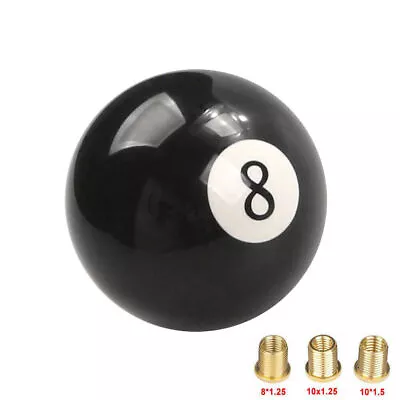 Black #8 Eight Pool Billiard Ball Custom Gear Shifter Shift Knob Car Lever Truck • $11.99