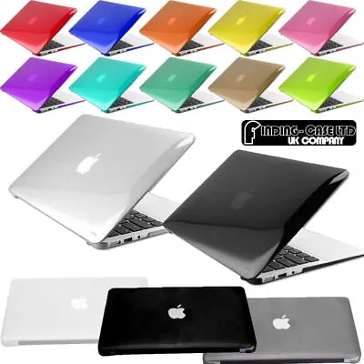 New Crystal Clear Glossy See Through Hardshell Hard Case Cover For Apple MacBook • £11.99