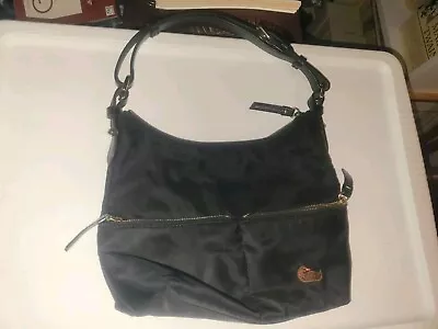 EUC Dooney & Bourke~~Black ERICA Nylon Purse~~12 X 9 X 3.5 • $29.95