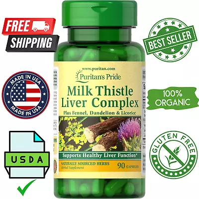 Milk Thistle ✅ Liver Complex ✅ Supports Healthy Liver Function  ✅ 90 Capsules • $7.59