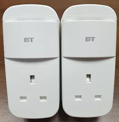 2 X BT Mini Connector VERSION 2 Gig 1GB Powerline Adapters Homeplug - ANY ISP • £16.95