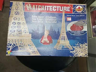 Eiffel Tower Matchstick Model Craft Construction Kit Matchitecture Wood • $35