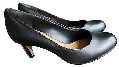 $44.99 • Buy Clarks Arista Abe Black Leather Women's High Heel Pumps Size 8.5
