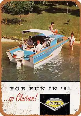 Metal Sign - 1961 Glastron Pleasure Boats - Vintage Look Reproduction • $18.66
