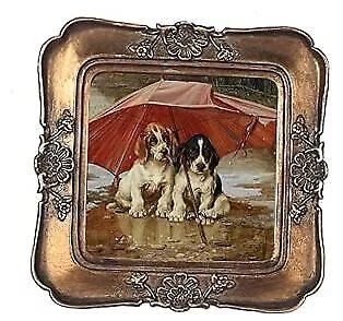 + Vintage Picture Frame 3x3 Luxury Antique Rectangular Photo Bronze Square • $27.51