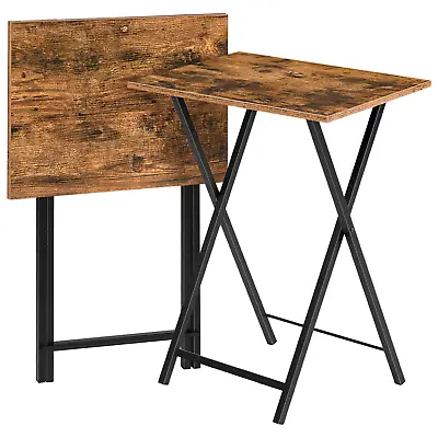 Set Of 2 Folding TV Tray Tables Side Table Heavy Duty Camping Party Picnic  • £27.54