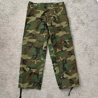 Military Issue Pants Mens Medium Woodland Camo Trousers Cold Weather • $34.95