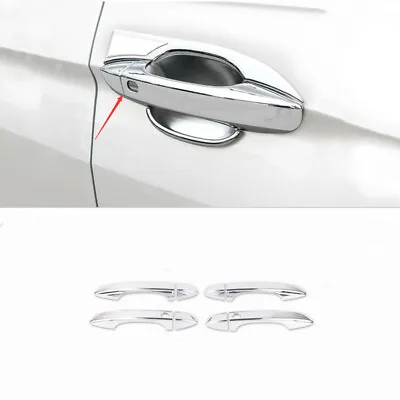 $14.85 • Buy ABS Chrome Door Handle Cover Trim With Smart Key Hole For VW Tiguan 2017-2021