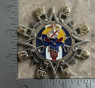 US Embassy MSG DET Marine Security Guard Bogota Colombia Challenge Coin • $120