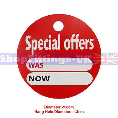 £1.20 • Buy 'special Offers' Round Price Display Card Swing Tickets For Retail Sale Display