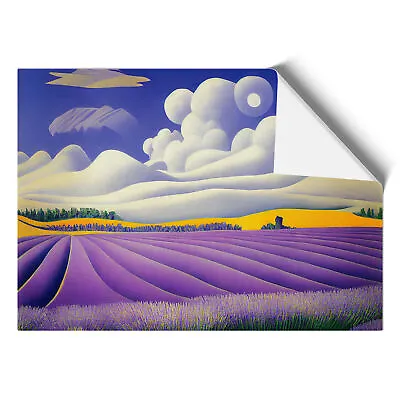 Delicious Lavender Flower Field Wall Art Print Framed Canvas Picture Poster • £14.95