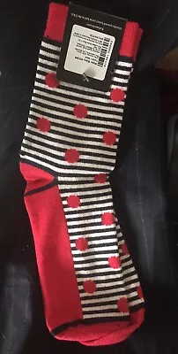 New NWT B.Ella Stripes & Polka Dots  Super Soft Cashmere Socks Made In USA • $11.99