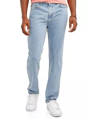 Men's Regular Jeans Original Denim Straight Mens 5 Pocket Tall & Big Pants New • $18.99