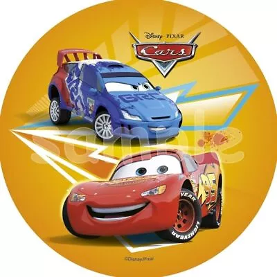 Edible Cars Lightning Mc Queen Cake Topper NEW Birthday Party Decoration • £7.68