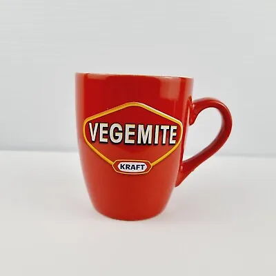 Kraft Vegemite Logo Collectable Red Coffee Mug Australia Promo Novelty Tea Cup • $12.50