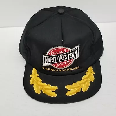 Vintage Chicago Northwestern Railroad Equipment Maintenance Snapback Hat • $29.95