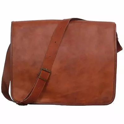 11/13/15/16/17/18  Men’s Leather Messenger Bag Vintage Shoulder Laptop... • $61.48