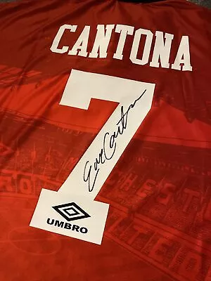 Eric Cantona Signed Manchester United Shirt Classic • £125