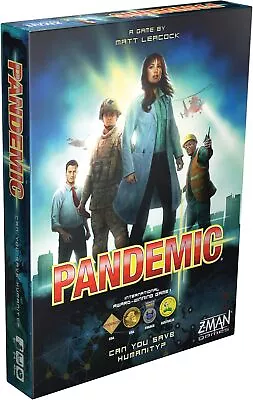 Z-Man Games Pandemic Board Game  Ages 8  For 2 To 4 Players  Average Playtime 45 • $60.26