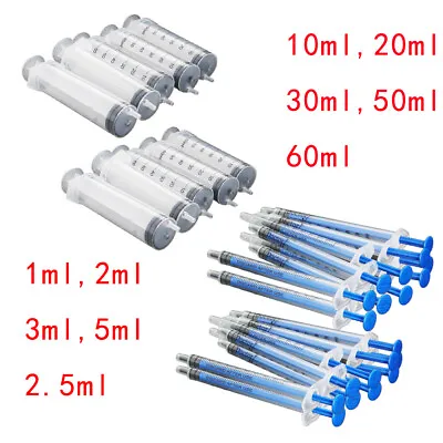 Lot 1ml~60ml Plastic Syringe Hydroponics Refilling Feeder Measuring Tool 10~100P • $3.71