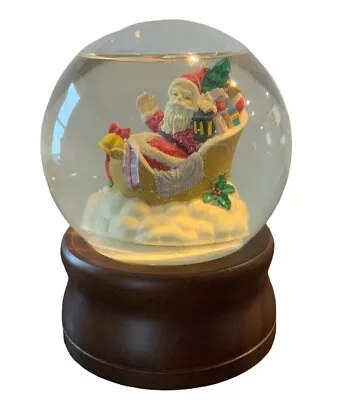 Vintage Twist Up Santa Claus Snowglobe UNGLUED BOTTOM • $23.97