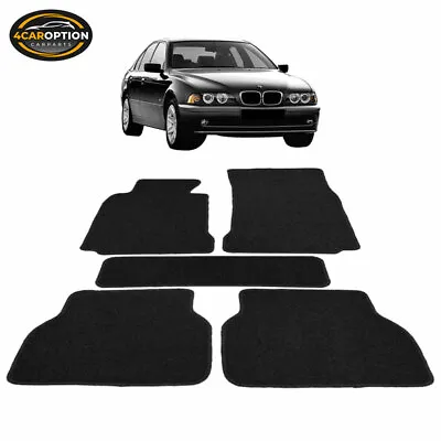 97-03 E39 5-Series Floor Mats Carpet Front & Rear Nylon Black 5PC FOR: (BMW) • $43.99