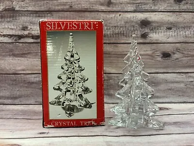 Vintage Silvestri Iridescent Crystal Christmas Holiday Tree W/Box 8.5” • $44.95