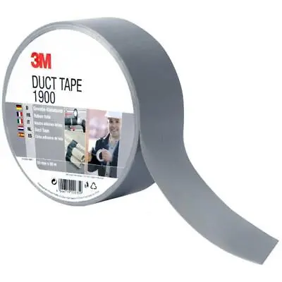 3M DUCT TAPE 50mm X 50m Adhesive Silver Repair Duct Metal - Super Fast Delivery • £7.99