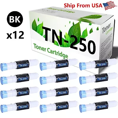 12PK TN-250 Toner Cartridge Work With DCP-1000 IntelliFax-2900 MFC-4800 Printer • $129.99